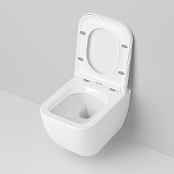 Ambassador Унитаз Forsa подвесной белый с сиденьем микролифт – фотография-4